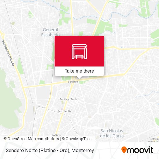 Sendero Norte (Platino - Oro) map