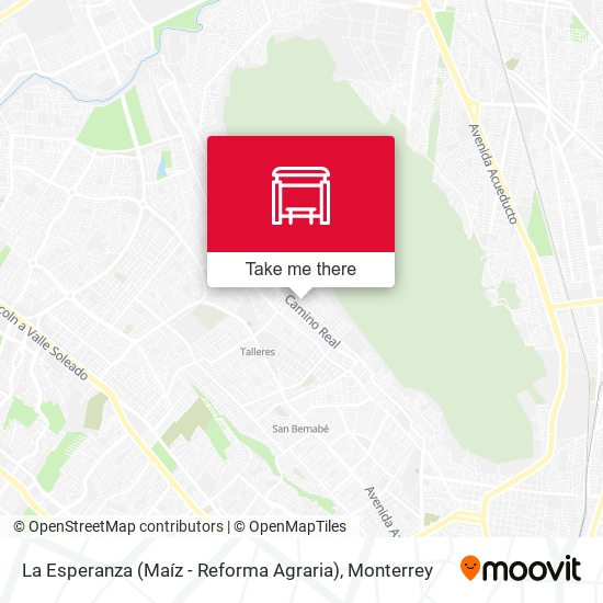 Mapa de La Esperanza (Maíz - Reforma Agraria)