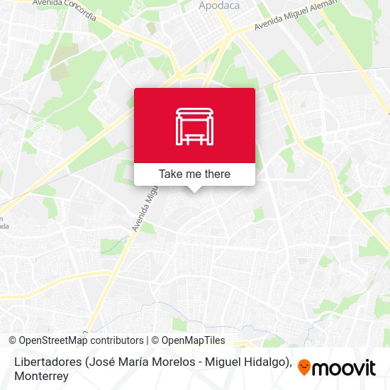 Libertadores (José María Morelos - Miguel Hidalgo) map