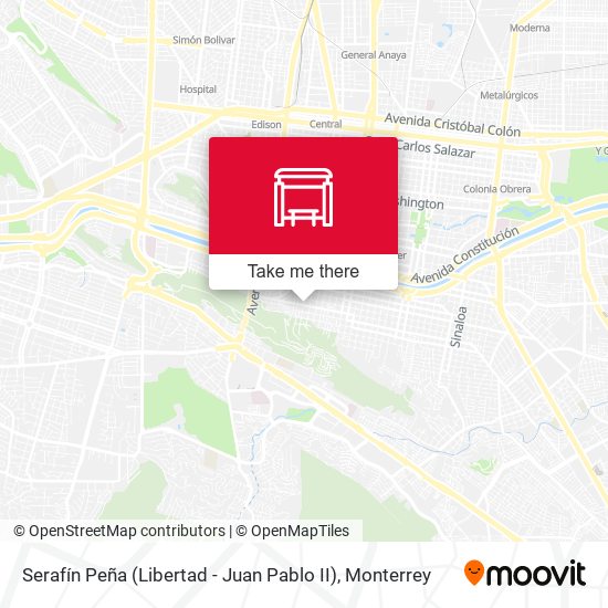 Mapa de Serafín Peña (Libertad - Juan Pablo II)
