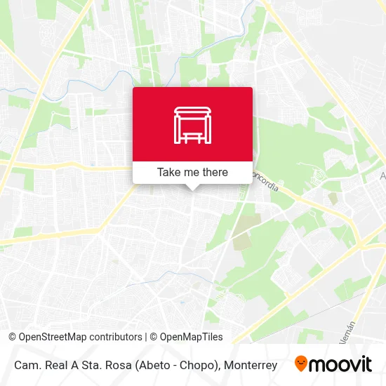 Cam. Real A Sta. Rosa (Abeto - Chopo) map