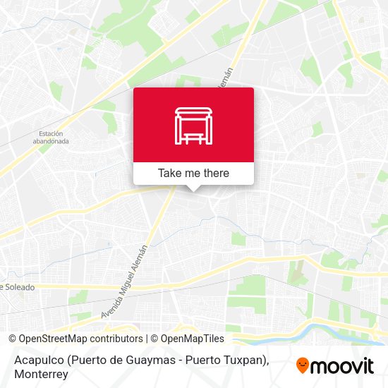 Mapa de Acapulco (Puerto de Guaymas - Puerto Tuxpan)