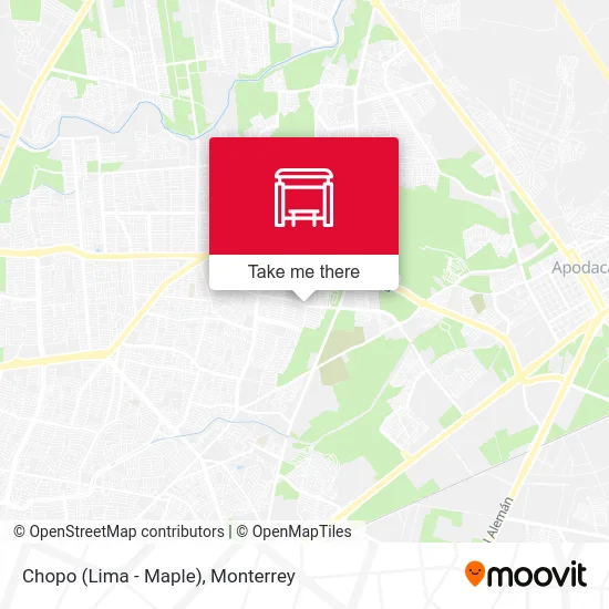 Chopo (Lima - Maple) map