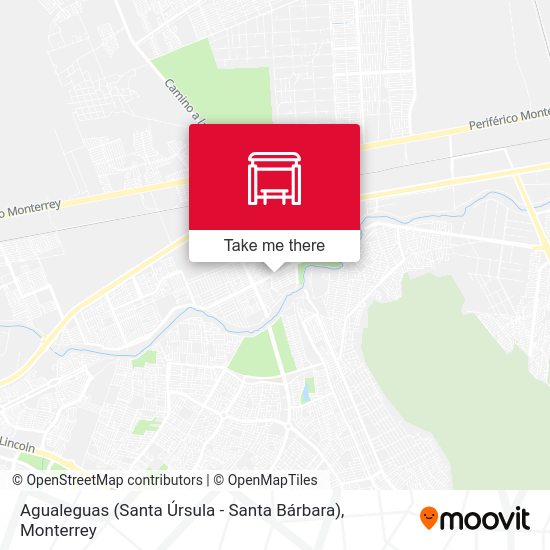 Mapa de Agualeguas (Santa Úrsula - Santa Bárbara)