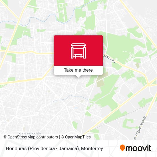 Honduras (Providencia - Jamaica) map