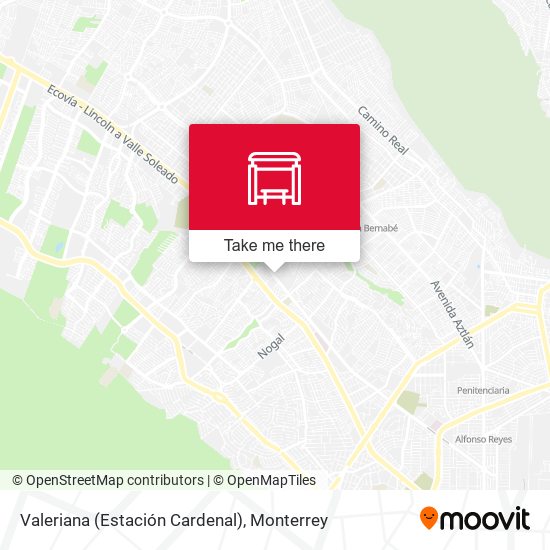 Mapa de Valeriana (Estación Cardenal)