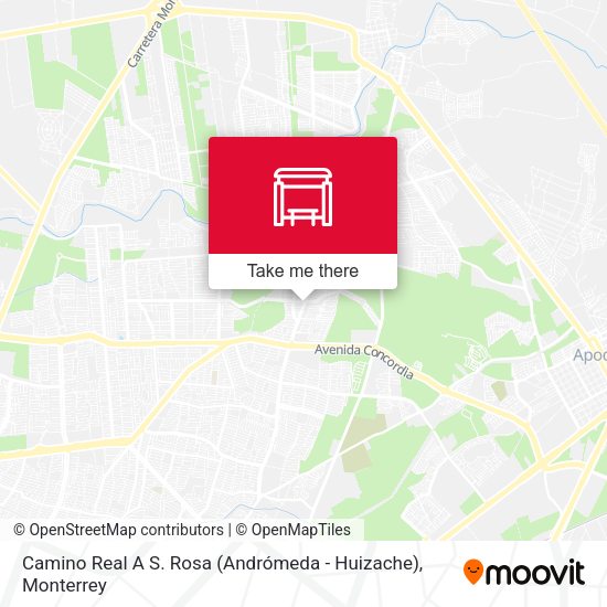 Mapa de Camino Real A S. Rosa (Andrómeda - Huizache)