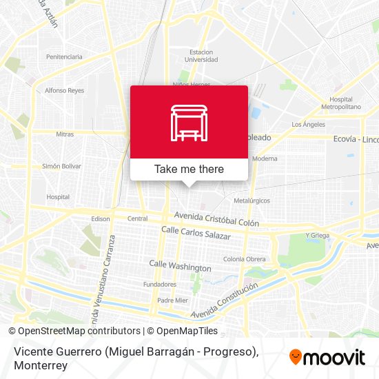 Vicente Guerrero (Miguel Barragán - Progreso) map