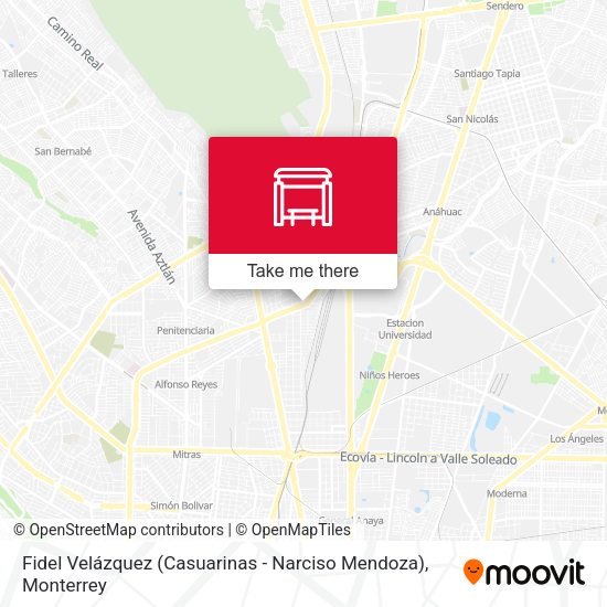 Fidel Velázquez (Casuarinas - Narciso Mendoza) map