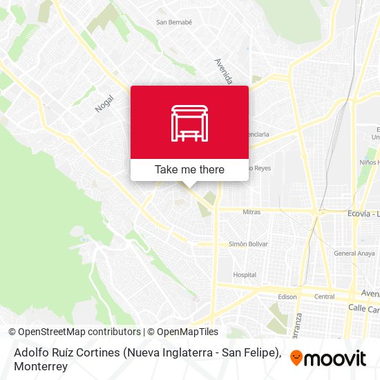 Adolfo Ruíz Cortines (Nueva Inglaterra - San Felipe) map