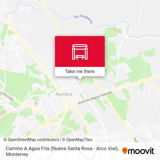 Mapa de Camino A Agua Fría (Nueva Santa Rosa - Arco Vial)