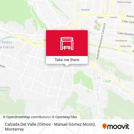 Calzada Del Valle (Olmos - Manuel Gómez Morín) map