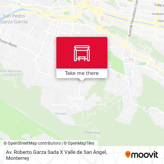 Av. Roberto Garza Sada X Valle de San Ángel map