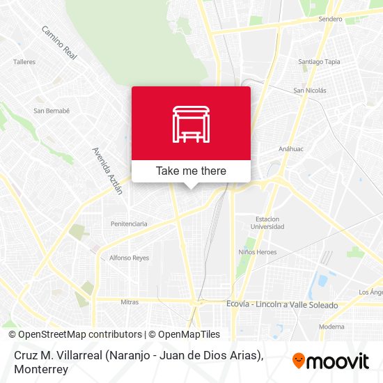 Mapa de Cruz M. Villarreal (Naranjo - Juan de Dios Arias)