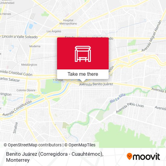 Mapa de Benito Juárez (Corregidora - Cuauhtémoc)