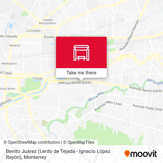 Benito Juárez (Lerdo de Tejada - Ignacio López Rayón) map