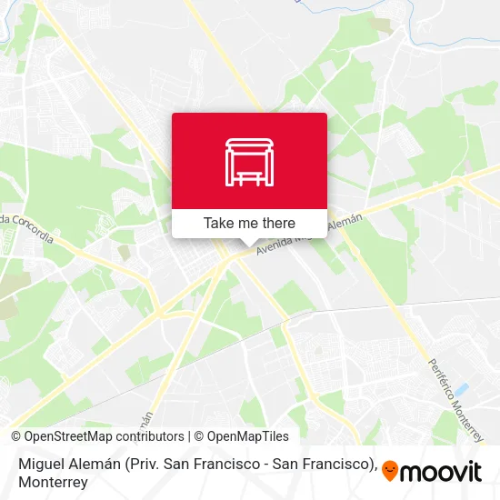 Mapa de Miguel Alemán (Priv. San Francisco - San Francisco)