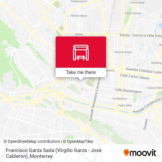 Francisco Garza Sada (Virgilio Garza - José Calderón) map