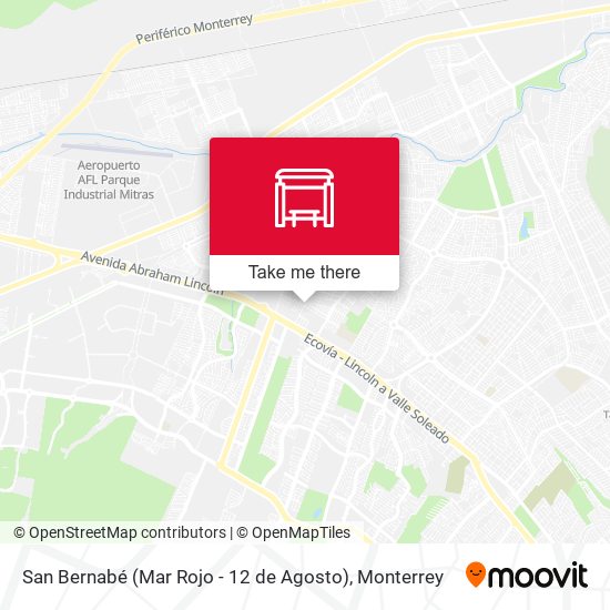 Mapa de San Bernabé (Mar Rojo - 12 de Agosto)
