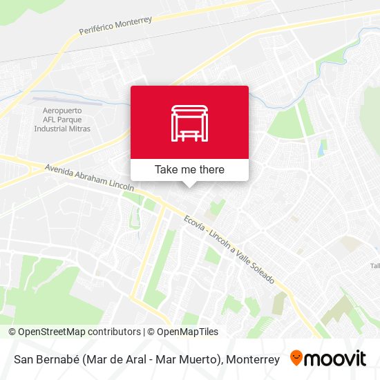 Mapa de San Bernabé (Mar de Aral - Mar Muerto)