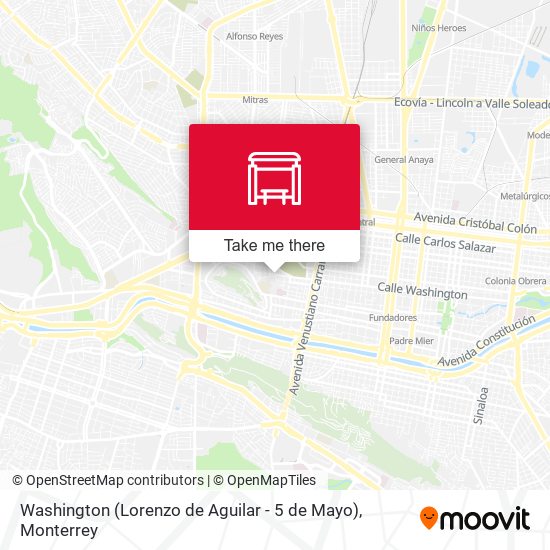 Washington (Lorenzo de Aguilar - 5 de Mayo) map