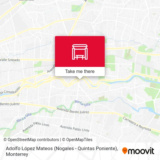 Mapa de Adolfo López Mateos (Nogales - Quintas Poniente)