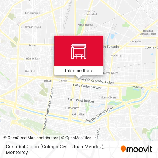 Mapa de Cristóbal Colón (Colegio Civil - Juan Méndez)