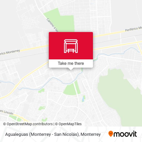 Agualeguas (Monterrey - San Nicolás) map