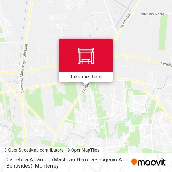 Carretera A Laredo (Maclovio Herrera - Eugenio A. Benavides) map
