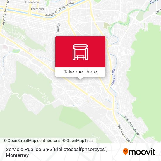 Servicio Público Sn-S"Bibliotecaalfpnsoreyes" map