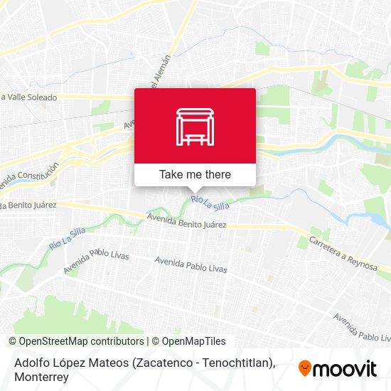 Mapa de Adolfo López Mateos (Zacatenco - Tenochtitlan)