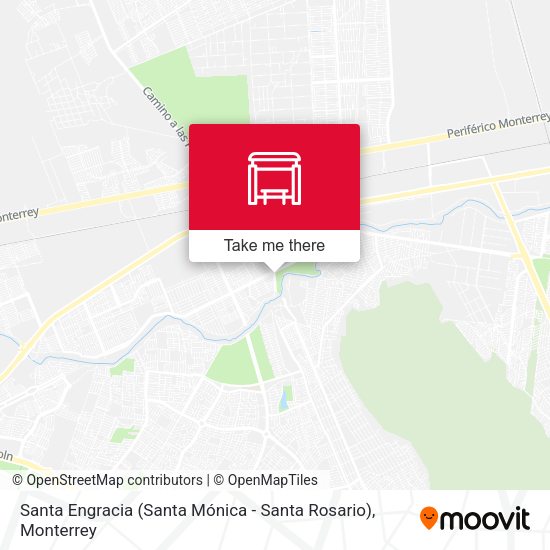 Mapa de Santa Engracia (Santa Mónica - Santa Rosario)