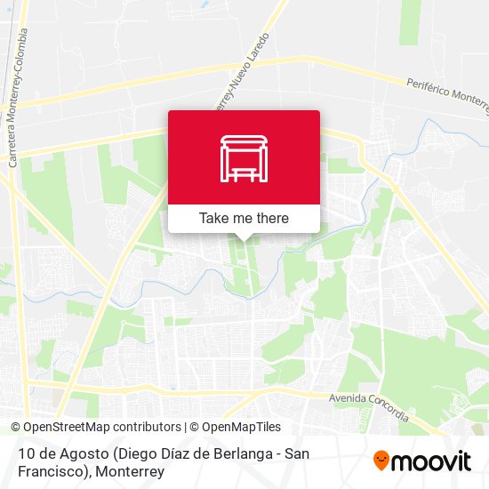 Mapa de 10 de Agosto (Diego Díaz de Berlanga - San Francisco)