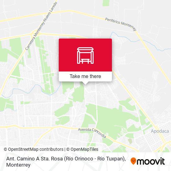 Mapa de Ant. Camino A Sta. Rosa (Río Orinoco - Río Tuxpan)