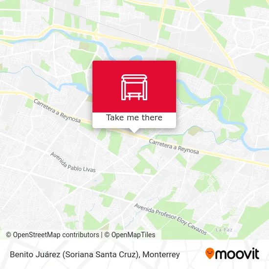 Benito Juárez (Soriana Santa Cruz) map