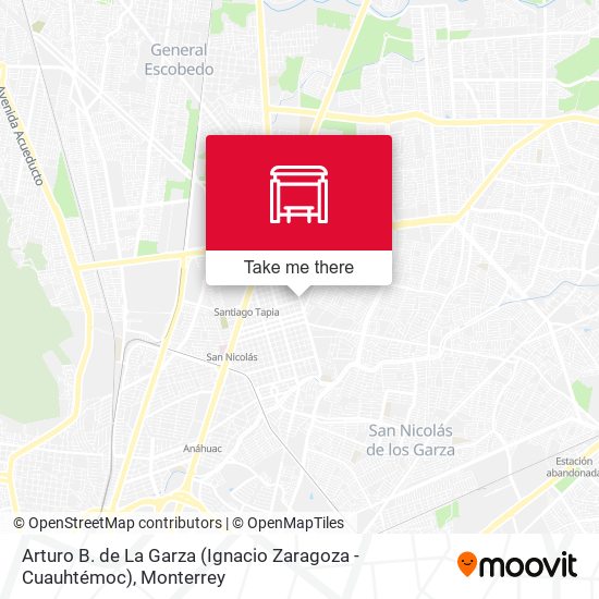 Arturo B. de La Garza (Ignacio Zaragoza - Cuauhtémoc) map
