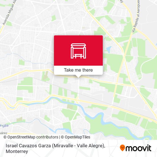 Mapa de Israel Cavazos Garza (Miravalle - Valle Alegre)