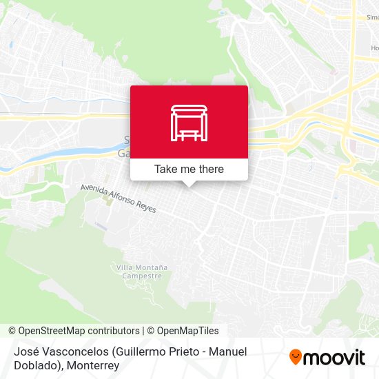 José Vasconcelos (Guillermo Prieto - Manuel Doblado) map