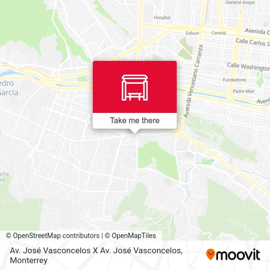 Mapa de Av. José Vasconcelos X Av. José Vasconcelos