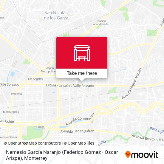 Nemesio García Naranjo (Federico Gómez - Oscar Arizpe) map
