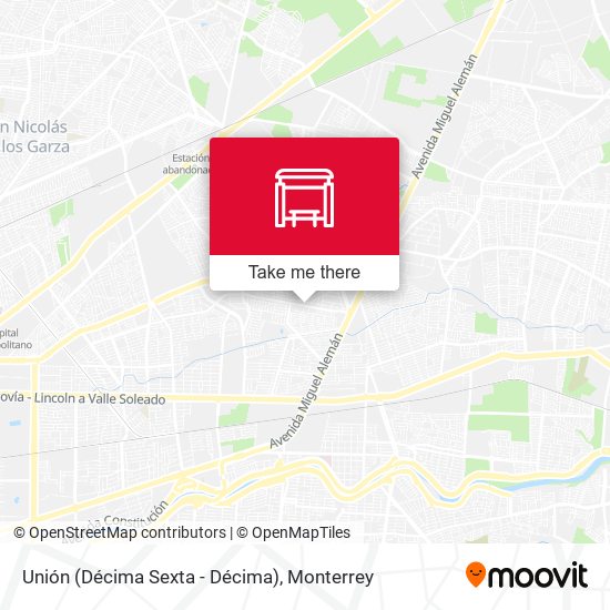 Unión (Décima Sexta - Décima) map