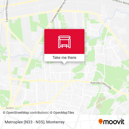 Mapa de Metroplex (N33 - N35)