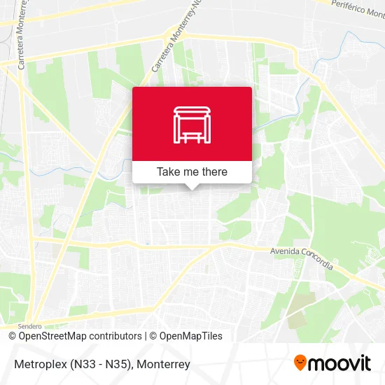 Mapa de Metroplex (N33 - N35)