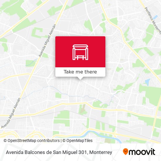 Mapa de Avenida Balcones de San Miguel 301