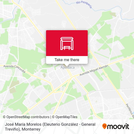 Mapa de José María Morelos (Eleuterio González - General Treviño)