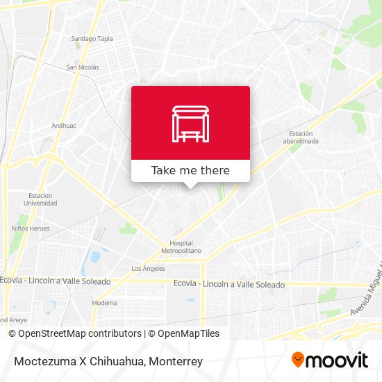 Mapa de Moctezuma X Chihuahua