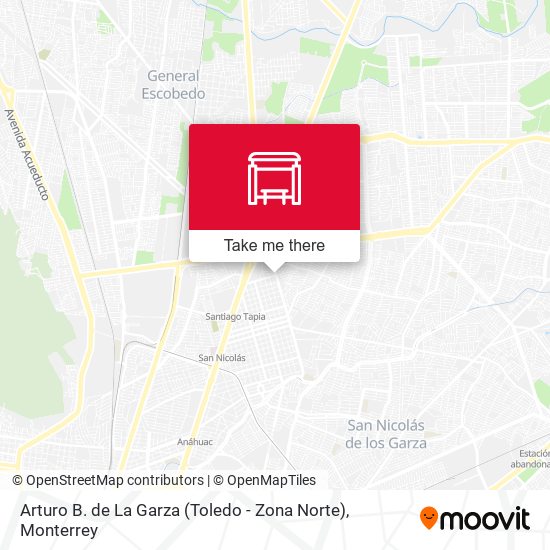 Mapa de Arturo B. de La Garza (Toledo - Zona Norte)