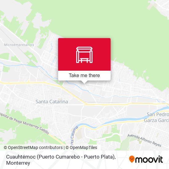 Mapa de Cuauhtémoc (Puerto Cumarebo - Puerto Plata)