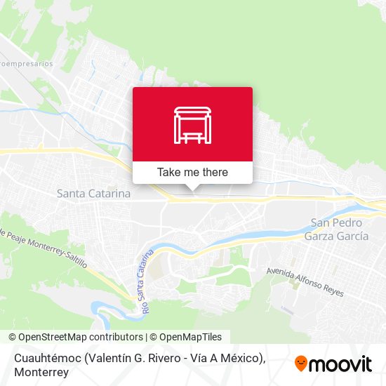 Cuauhtémoc (Valentín G. Rivero - Vía A México) map