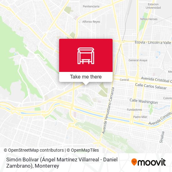 Simón Bolívar (Ángel Martínez Villarreal - Daniel Zambrano) map